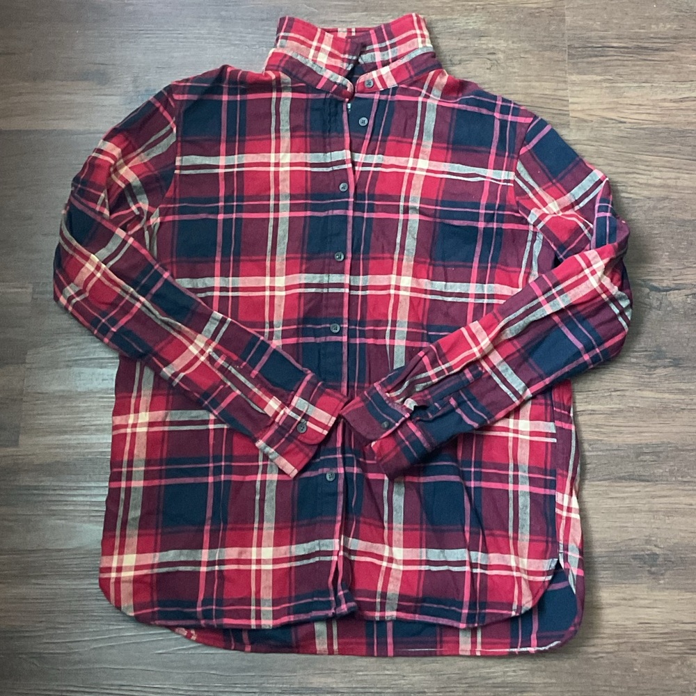 Uniqlo Red and Blue Flannel Shirt